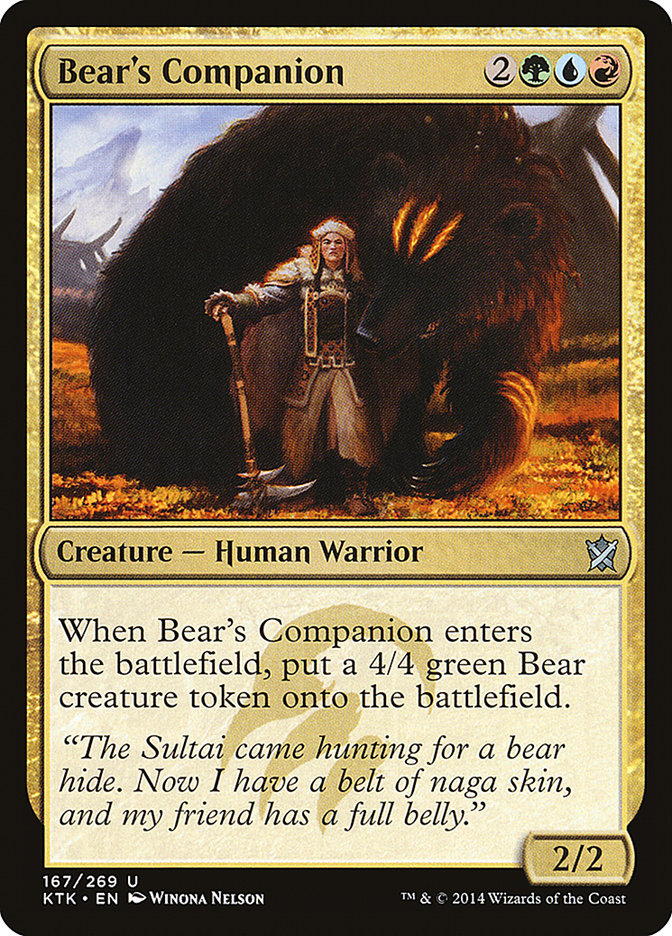 Bear's Companion [Khans of Tarkir] | Red Riot Games CA