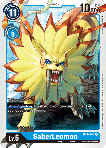 SaberLeomon [BT1-043] [Release Special Booster Ver.1.0] | Red Riot Games CA