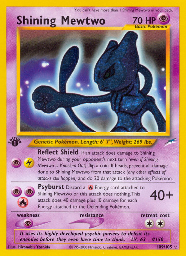 Shining Mewtwo (109/105) [Neo Destiny 1st Edition] | Red Riot Games CA