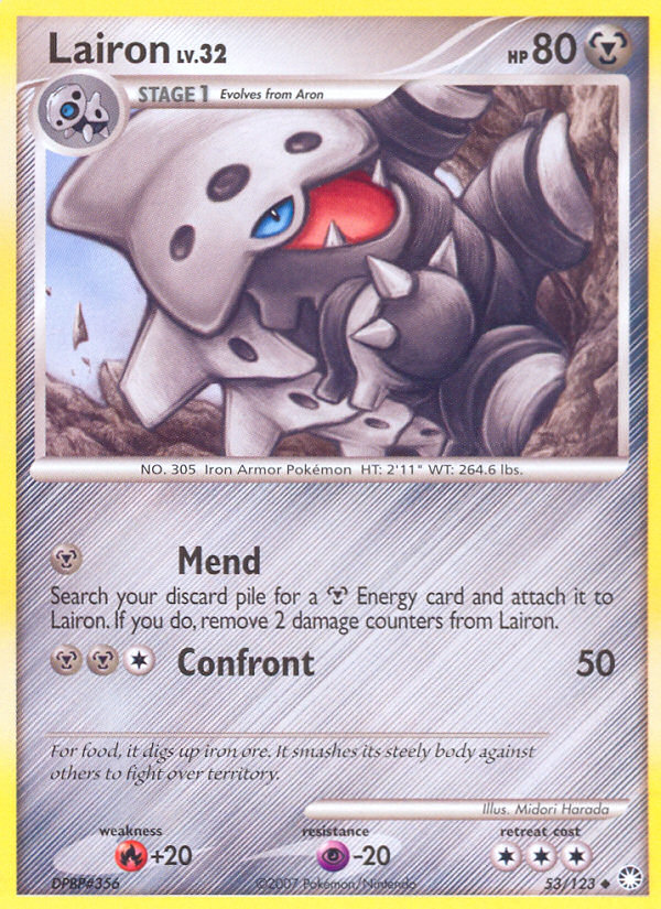 Lairon (53/123) [Diamond & Pearl: Mysterious Treasures] | Red Riot Games CA