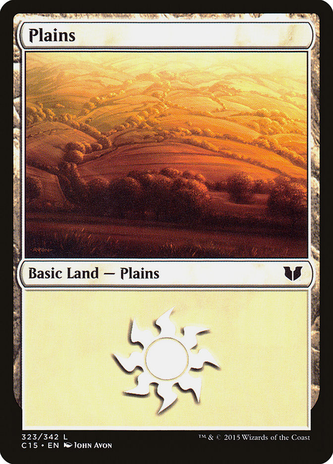 Plains (323) [Commander 2015] | Red Riot Games CA