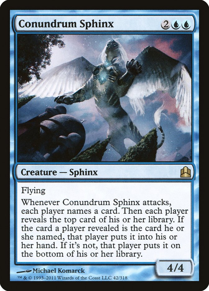 Conundrum Sphinx [Commander 2011] | Red Riot Games CA