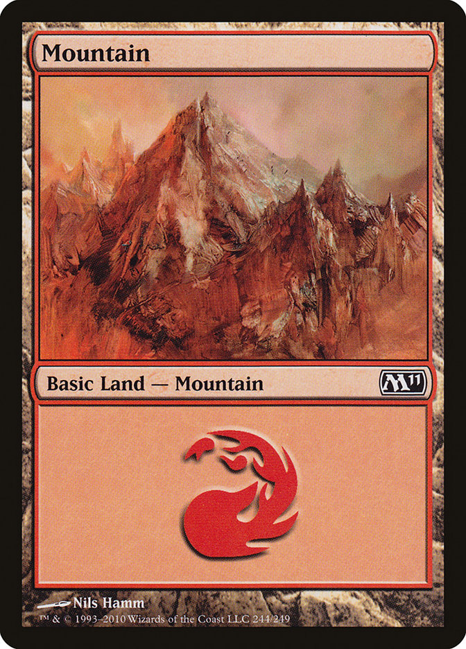 Mountain (244) [Magic 2011] | Red Riot Games CA