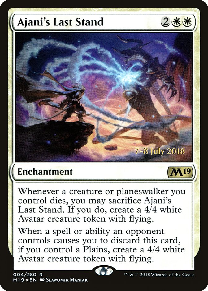 Ajani's Last Stand [Core Set 2019 Prerelease Promos] | Red Riot Games CA
