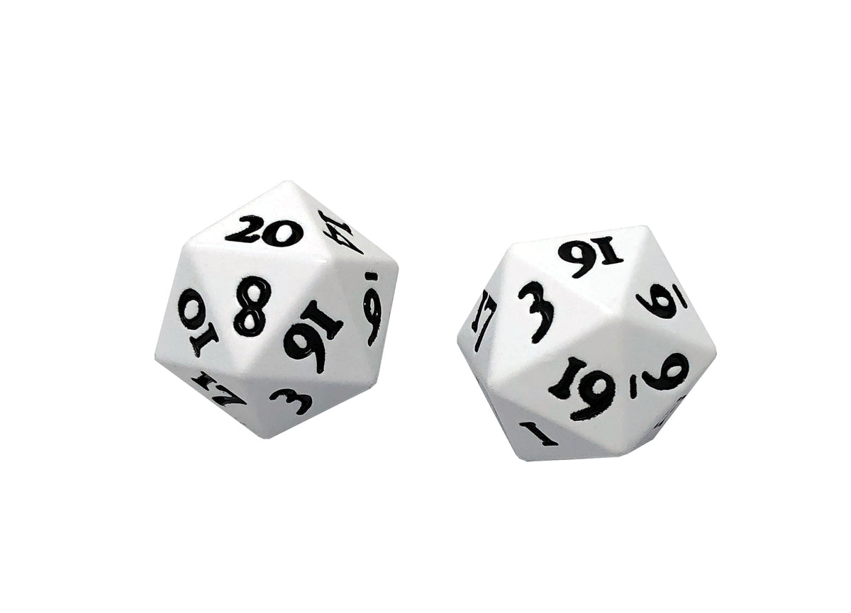 Ultra PRO: Heavy Metal Dice - D20 (White)
