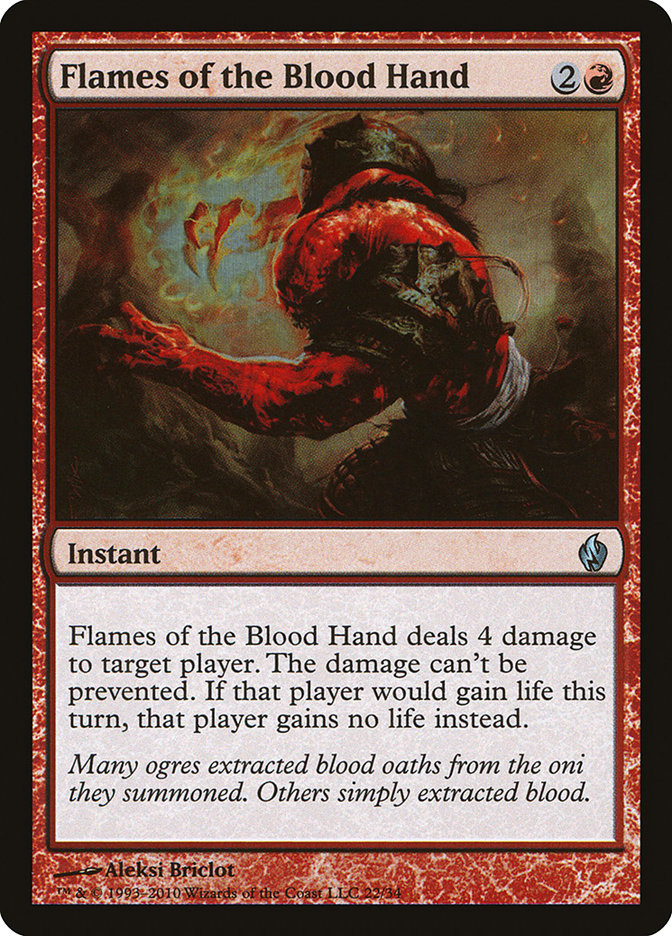 Flames of the Blood Hand [Premium Deck Series: Fire and Lightning] | Red Riot Games CA