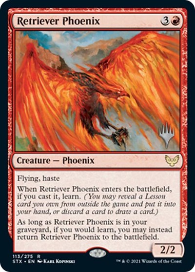 Retriever Phoenix (Promo Pack) [Strixhaven: School of Mages Promos] | Red Riot Games CA