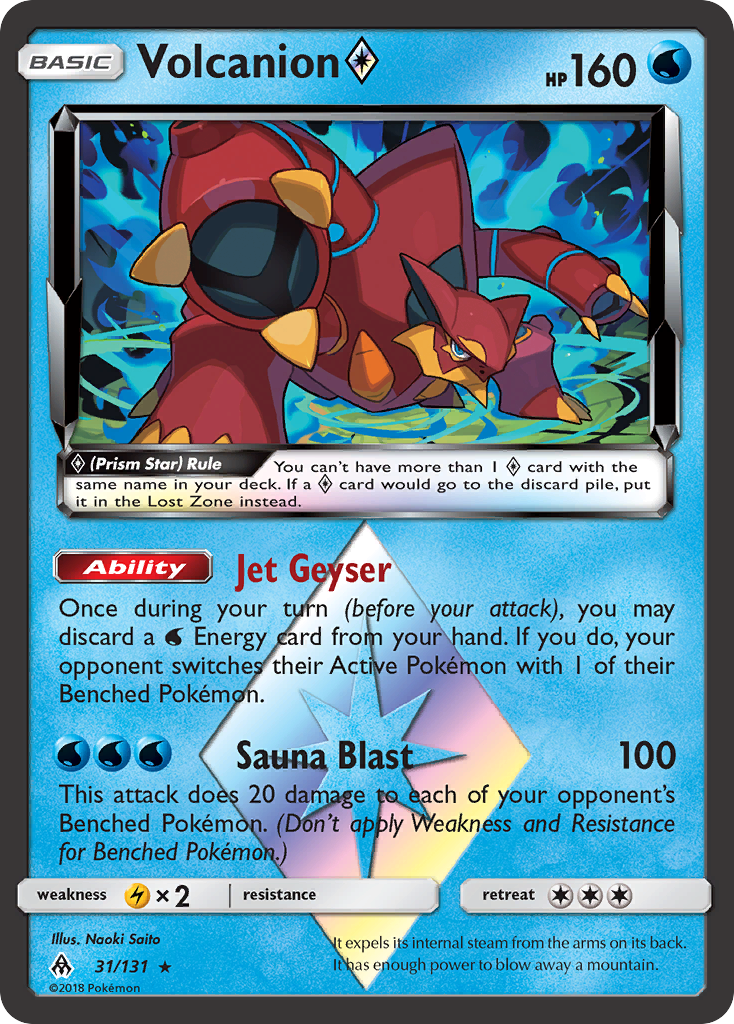 Volcanion (31/131) (Prism Star) [Sun & Moon: Forbidden Light] | Red Riot Games CA