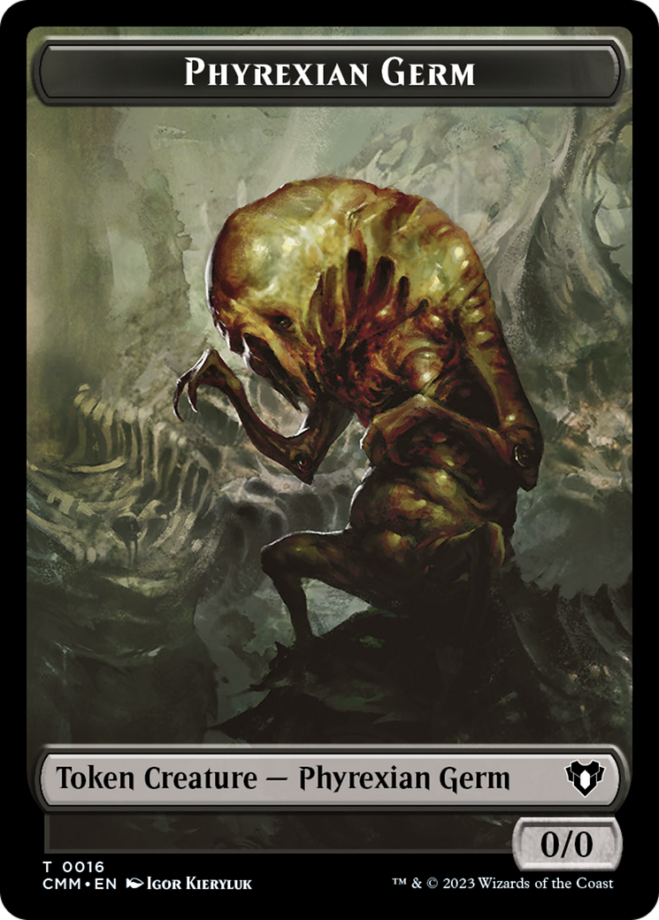 Eldrazi // Phyrexian Germ Double-Sided Token [Commander Masters Tokens] | Red Riot Games CA