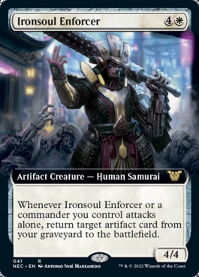 Ironsoul Enforcer (Extended Art) [Kamigawa: Neon Dynasty Commander] | Red Riot Games CA