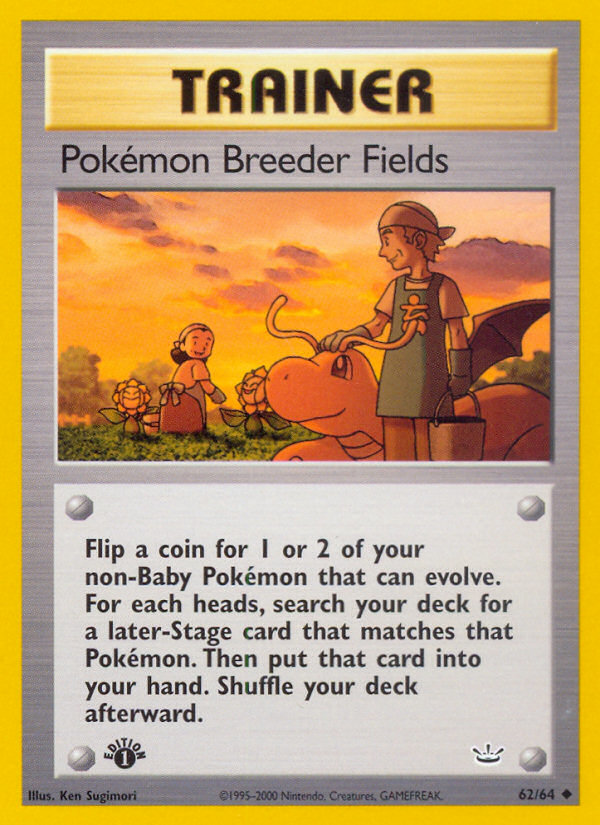 Pokemon Breeder Fields (62/64) [Neo Revelation 1st Edition] | Red Riot Games CA