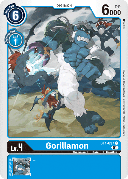 Gorillamon [BT1-037] (Alternative Art) [Starter Deck: Ulforce Veedramon] | Red Riot Games CA