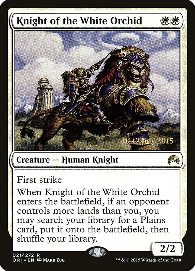 Knight of the White Orchid [Magic Origins Prerelease Promos] | Red Riot Games CA