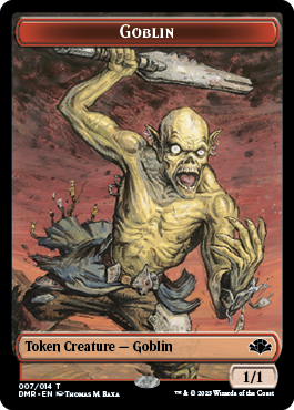 Goblin Token [Dominaria Remastered Tokens] | Red Riot Games CA