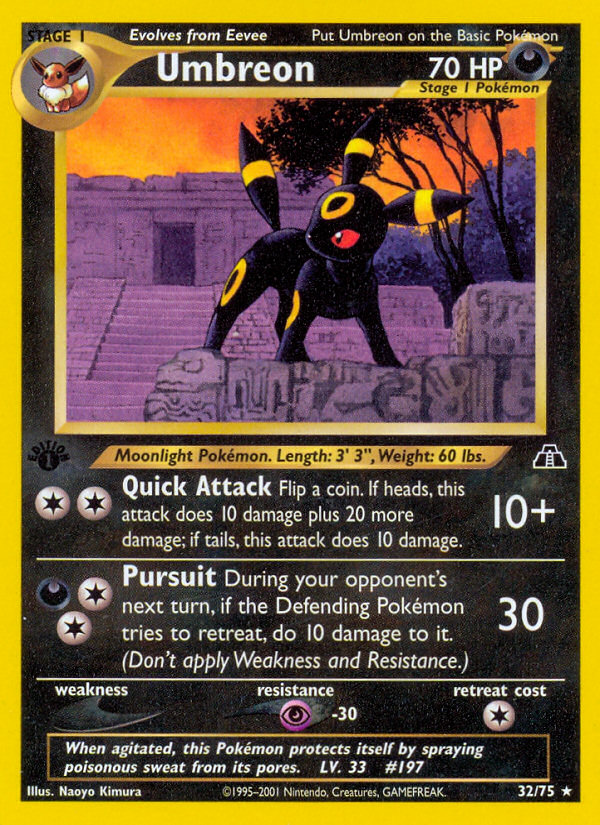Umbreon (32/75) [Neo Discovery 1st Edition] | Red Riot Games CA