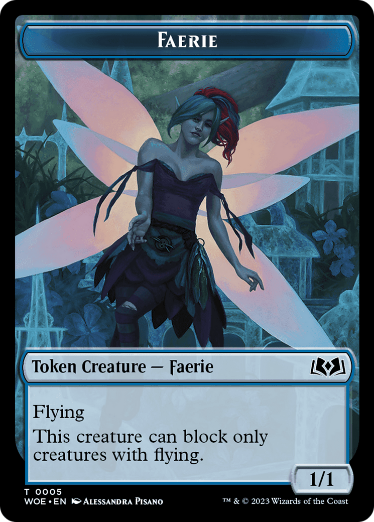Faerie // Food (0013) Double-Sided Token [Wilds of Eldraine Tokens] | Red Riot Games CA