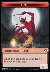 Wolf // Devil Double-Sided Token [Innistrad: Midnight Hunt Tokens] | Red Riot Games CA