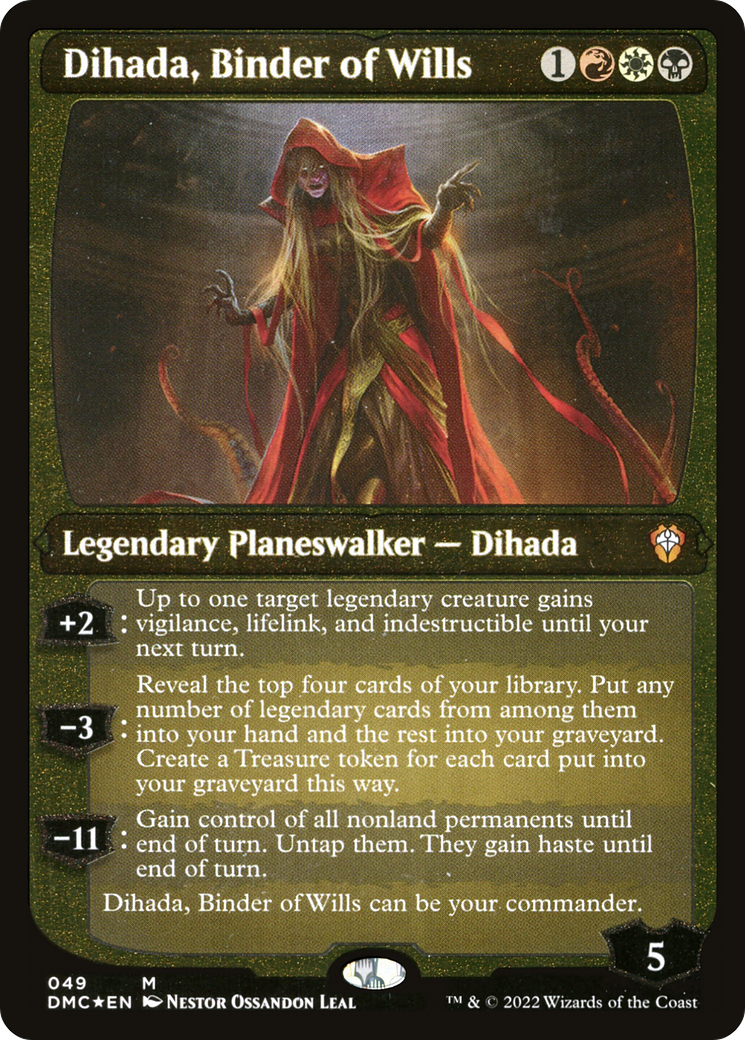 Dihada, Binder of Wills (Showcase Display Commander) [Dominaria United Commander] | Red Riot Games CA