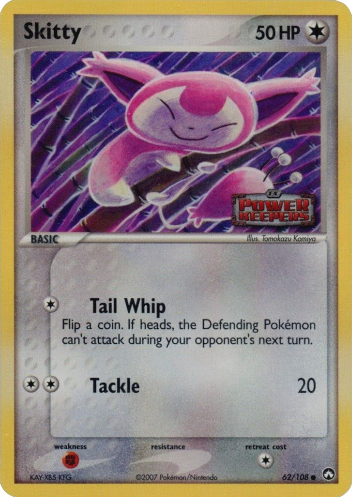 Skitty (62/108) (Stamped) [EX: Power Keepers] | Red Riot Games CA