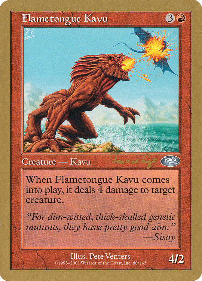 Flametongue Kavu (Tom van de Logt) [World Championship Decks 2001] | Red Riot Games CA