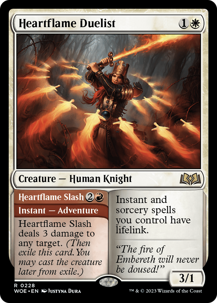 Heartflame Duelist // Heartflame Slash [Wilds of Eldraine] | Red Riot Games CA