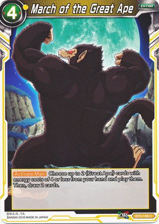 March of the Great Ape (BT3-106) [Cross Worlds] | Red Riot Games CA