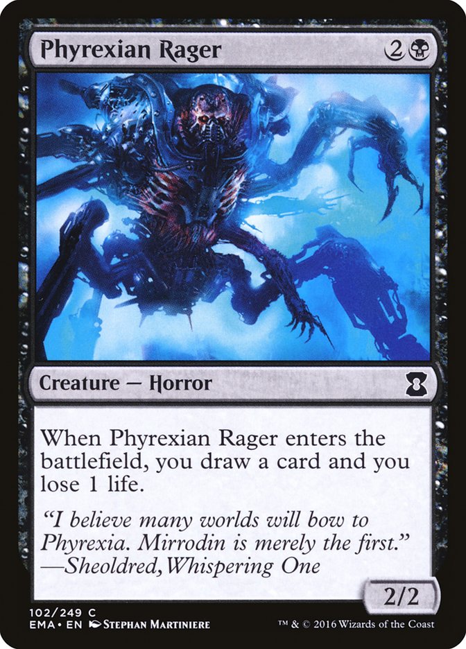 Phyrexian Rager [Eternal Masters] | Red Riot Games CA