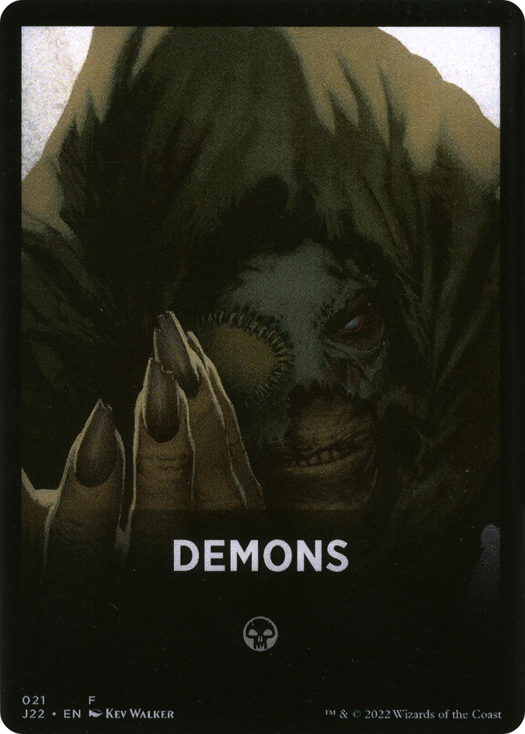 Demons Theme Card [Jumpstart 2022 Front Cards] | Red Riot Games CA