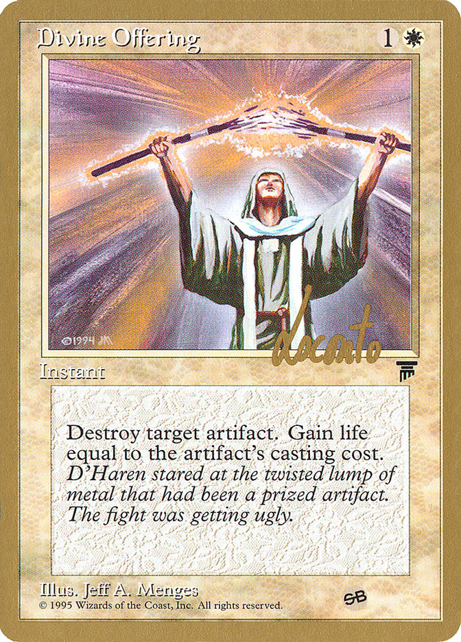 Divine Offering (Michael Loconto) (SB) [Pro Tour Collector Set] | Red Riot Games CA