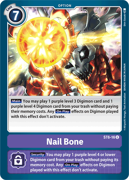 Nail Bone [ST6-16] [Starter Deck: Venomous Violet] | Red Riot Games CA