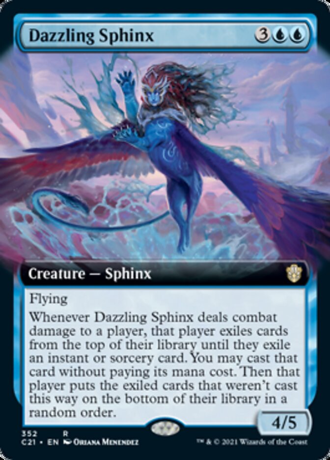 Dazzling Sphinx (Extended Art) [Commander 2021] | Red Riot Games CA