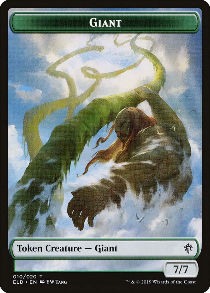 Giant Token [Throne of Eldraine Tokens] | Red Riot Games CA