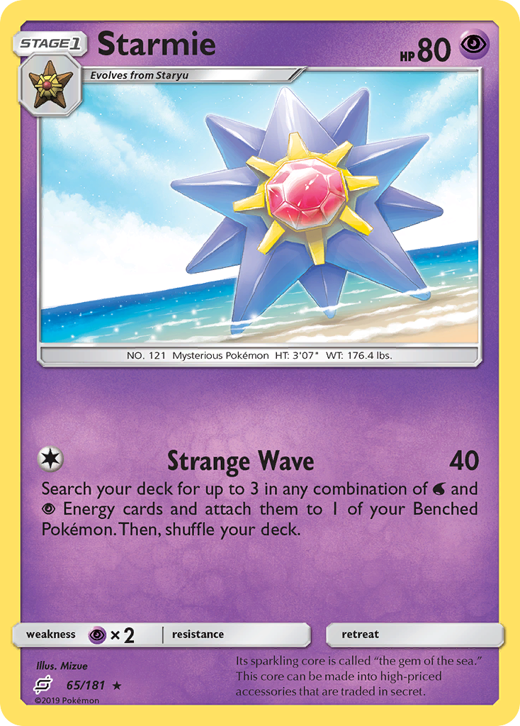 Starmie (65/181) [Sun & Moon: Team Up] | Red Riot Games CA
