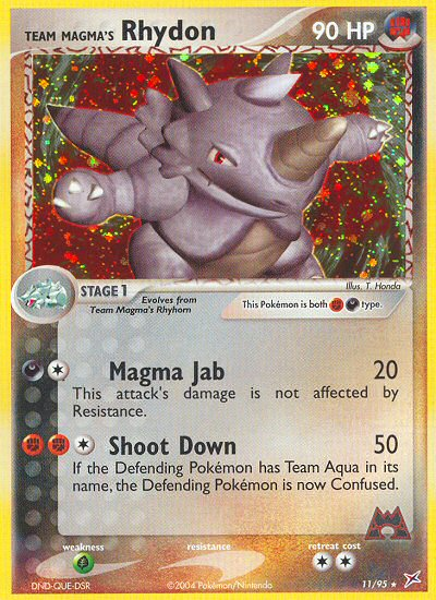 Team Magma's Rhydon (11/95) [EX: Team Magma vs Team Aqua] | Red Riot Games CA