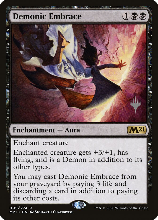 Demonic Embrace (Promo Pack) [Core Set 2021 Promos] | Red Riot Games CA