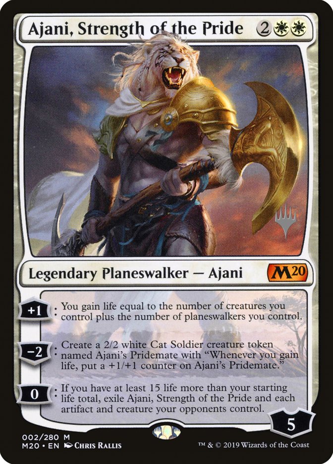 Ajani, Strength of the Pride (Promo Pack) [Core Set 2020 Promos] | Red Riot Games CA