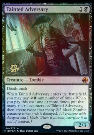 Tainted Adversary [Innistrad: Midnight Hunt Prerelease Promos] | Red Riot Games CA