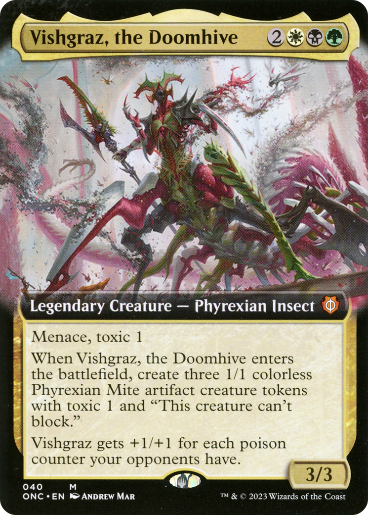 Vishgraz, the Doomhive (Extended Art) [Phyrexia: All Will Be One Commander] | Red Riot Games CA
