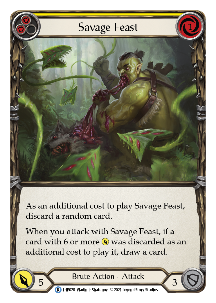 Savage Feast (Yellow) [1HP020] (History Pack 1) | Red Riot Games CA
