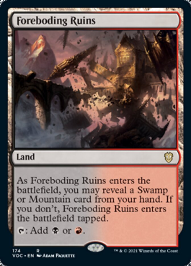 Foreboding Ruins [Innistrad: Crimson Vow Commander] | Red Riot Games CA