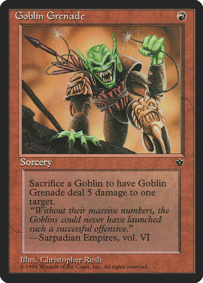 Goblin Grenade (Christopher Rush) [Fallen Empires] | Red Riot Games CA