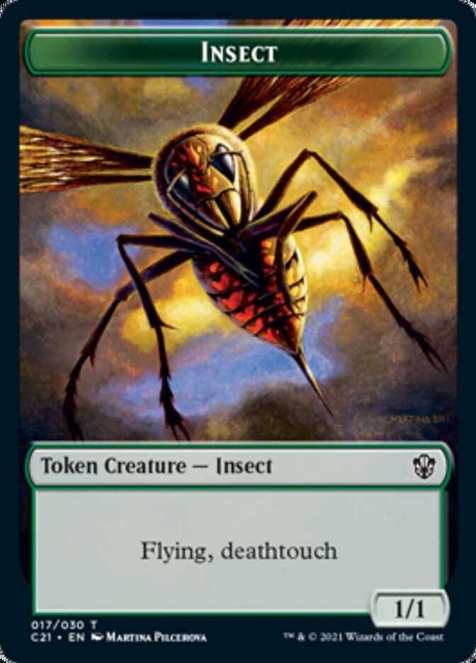 Beast (011) // Insect Double-Sided Token [Commander 2021 Tokens] | Red Riot Games CA