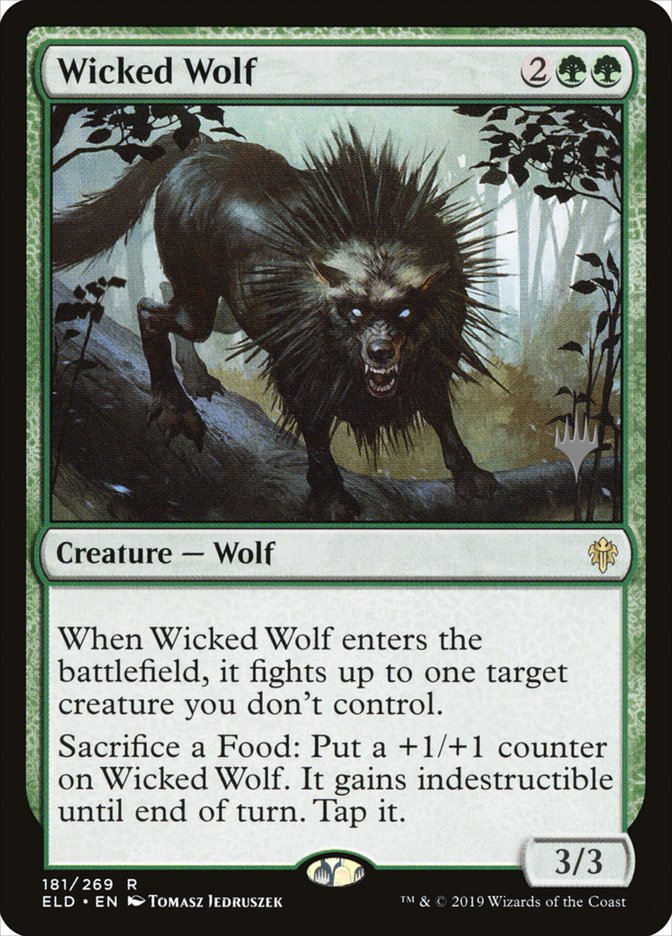 Wicked Wolf (Promo Pack) [Throne of Eldraine Promos] | Red Riot Games CA