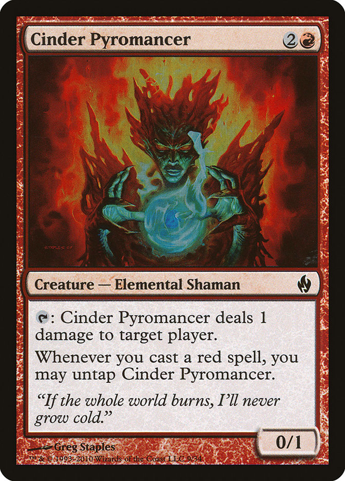 Cinder Pyromancer [Premium Deck Series: Fire and Lightning] | Red Riot Games CA