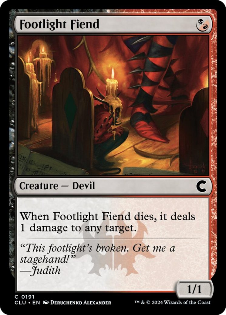 Footlight Fiend [Ravnica: Clue Edition] | Red Riot Games CA