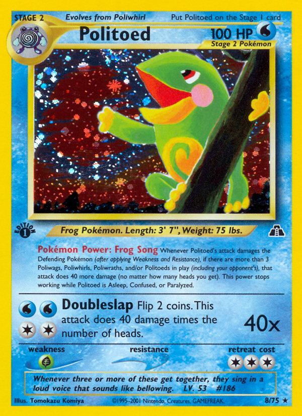 Politoed (8/75) [Neo Discovery 1st Edition] | Red Riot Games CA