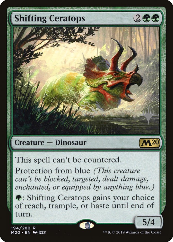 Shifting Ceratops (Promo Pack) [Core Set 2020 Promos] | Red Riot Games CA