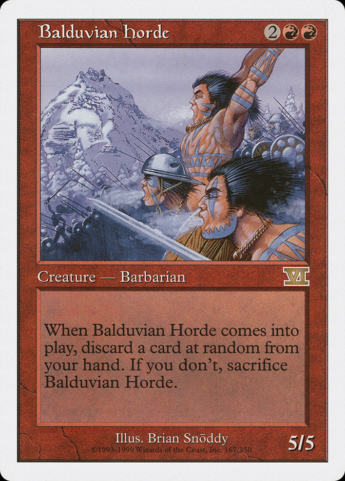 Balduvian Horde [Classic Sixth Edition] | Red Riot Games CA