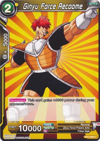 Ginyu Force Recoome (BT1-096) [Galactic Battle] | Red Riot Games CA