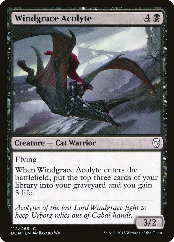 Windgrace Acolyte [Dominaria] | Red Riot Games CA